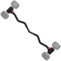 Jayflex Hyperbell Dumbbell Converter - Convert Dumbbells to Barbell Set and Kettlebell for Home Fitness - Adjustable & Up to 200 lb Capacity Weight Barbell for Weight Lifting - color: EZ Curl