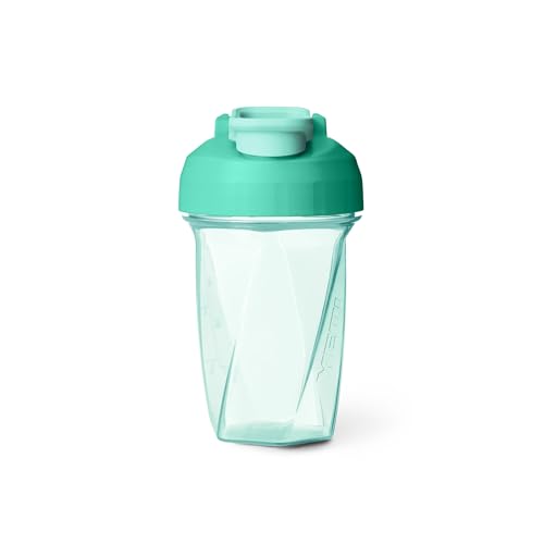 YETI Yonder Helimix Vortex Blender Shaker Bottle Holds up to 20oz | No Blending Ball or Whisk | USA Made | Portable Pre Workout Whey Protein Drink Shaker Cup | Dishwasher Safe, Seafoam - color: Seafoam, size: 20 Ounces