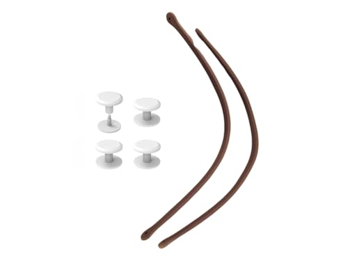 Replacement Straps for S/M Rubber Beach Bag, Replacement Handles with 4 Snaps, EVA Bag Strap Replacement - color: Brown
