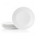 Corelle Vitrelle 6-Piece Salad Appetizer Plate Set Triple Layer Glass and Chip Resistant, 6-3/4-Inch Lightweight Round Plates, Winter Frost White - size: 6.75" Appetizer Plates