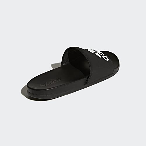 adidas Women's Adilette Comfort Slides - color: Black/Black/White, size: 12 Women/11 Men