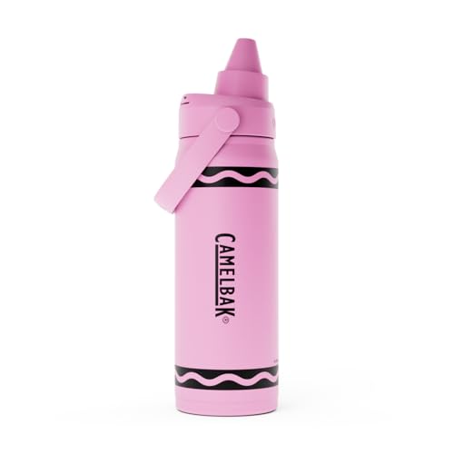 CamelBak Crayola Chug Insulated Stainless Steel Water Bottle, Cold Retention Design with Spill Resistant Chug Lid for Everyday Hydration, 16oz, Carnation Pink - color: Carnation Pink