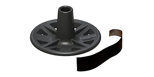 EZ-Walk/SandPad™ LandPad All Terrain Stabilizer Cane Tip by American Ventures Ltd. (Single Pack) - size: Single Pack w/Tape Adapter (Canes Only)