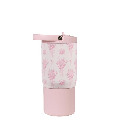 HydroJug Sport 14 oz Insulated Kids Water Bottle with Straw, Bouquet - color: Bouquet, size: 14oz