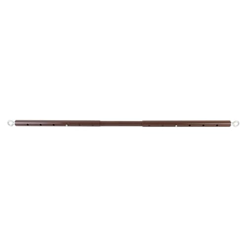 Black Expandable Spreader Bar Set Sports Pilates Training Tools Kit - color: Brown