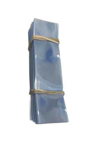 Clear Perforated Shrink Band 38 x 120 mm for Pre-Roll Tubes, Vials, Test Tubes & Tall Narrow Containers [Container Diameter: 7/8"] Pack of 1,000