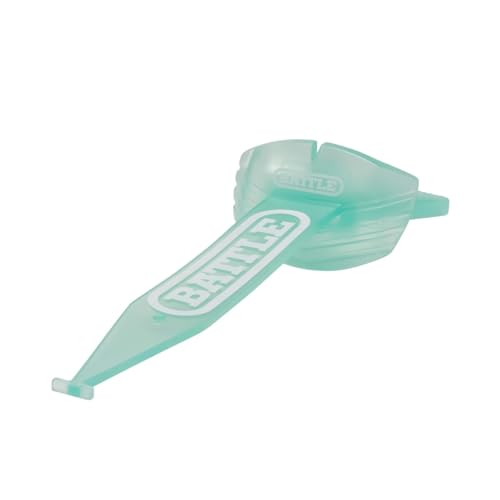 Battle Speed XL Football Mouthguard with Connected Thick Strap, Advanced Composite, No Boil, for Braces, Maximum Breathability, Youth and Adult (ICE Mint) - color: Ice Mint
