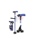 Walking Cane for Men & Women, Smart Cane with Alarm & Light | Foldable,Free Standing, All Terrain, Collapsible, Second Handle, Adjustable, Travel Bag, Seniors & Adults - size: Blue ( 5'8" - 6'3")