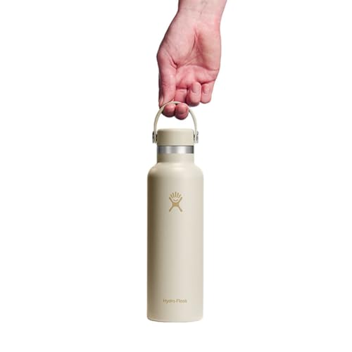 Hydro Flask Water Bottle - Insulated Stainless Steel - Non Spill, Leakproof in 21 Oz Coconut Cream - color: Coconut, style: 21 Oz