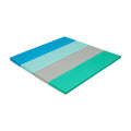 ECR4Kids SoftZone 4-Section Rainbow Runway Activity Mat, Folding Playmat, Contemporary - color: Contemporary