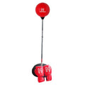 Punching Bag with Stand for Adults & Teens - Heavy Punching Bag, Boxing Bag & Boxing Equipment Set with Reflex Bag, Speed Bag & Gloves - Adjustable Height for MMA, Kickboxing & Cardio Training