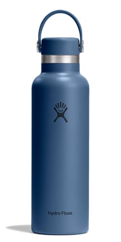Hydro Flask Water Bottle - Insulated Stainless Steel - Non Spill, Leakproof in 21 Oz Harbor Blue - color: HARBOR BLUE, style: 21 Oz