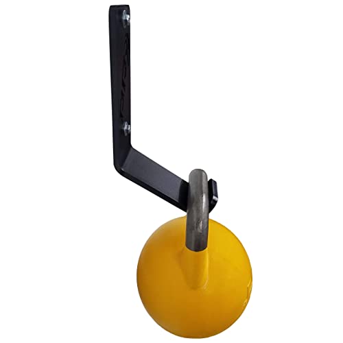 PRx Performance USA MADE Kettlebell Storage Holders, Wall Mounted Kettle Bell Holder Hanger, Space Saving Home or Commercial Gym Accessory, Thick Steel with Black Powder Coating - color: 1 Storage