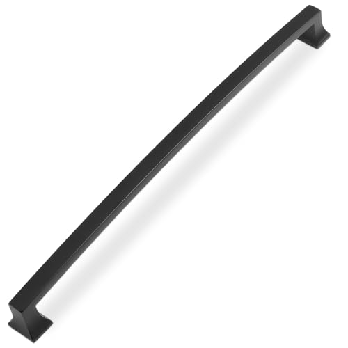 COTYKILEY 10 Pack 10Inch(254mm) Matte Black Cabinet Handles Black Kitchen Cabinet Pulls Cabinet Door Handles Kitchen Cabinet Hardware Cupboard Drawer Pulls Dresser Handles - color: Matte Black, size: 10" Hole Center（254MM）