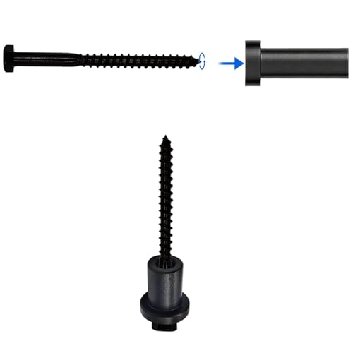 5 Pack Barn Door Wall Spacer with lag Bolts, Wall Anchor for Flat Track for Sliding Barn Door Hardware Track Spacers (50mm/1.97inch) - size: 50mm/1.97inch