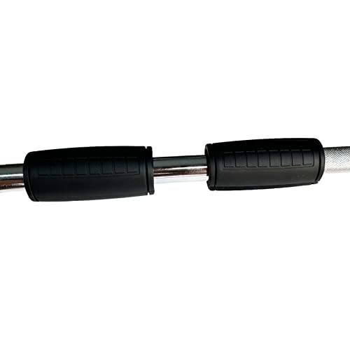 Weight Bar Grips Fit Standard Barbell, Dumbell Handles, Thick Bar Training Adapter For WeightLifting & Cable Attachments Fitness Training Rope Grips For Body Arm Forearm Builder Strength - color: Black