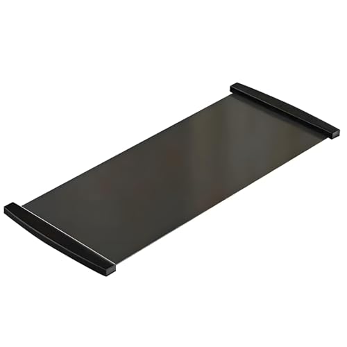 Fitness Mat Skating Slide Board Household Sliding Fitness Training Board for Ice Hockey Roller Skating Leg Exercise Thicken Sliding Workout Mat - size: 140x50cm Black