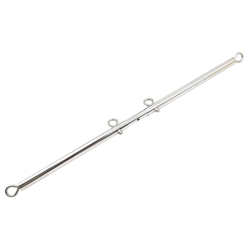 Stainless Steel Silver Adjustable Pilates Bar Set Sports Aid Training Fitness Gear Adjustable and Detachable 22-36 Inch (Silver A) - color: Silver a
