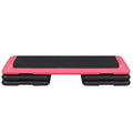 ZENY 43'' Exercise Aerobic Step Platform, Adjustable Fitness Stepper with 4 Stackable Risers, Aerobics Stepper Workout Stepper for Home Gym Cardio Strength & Training - color: Rose Pink