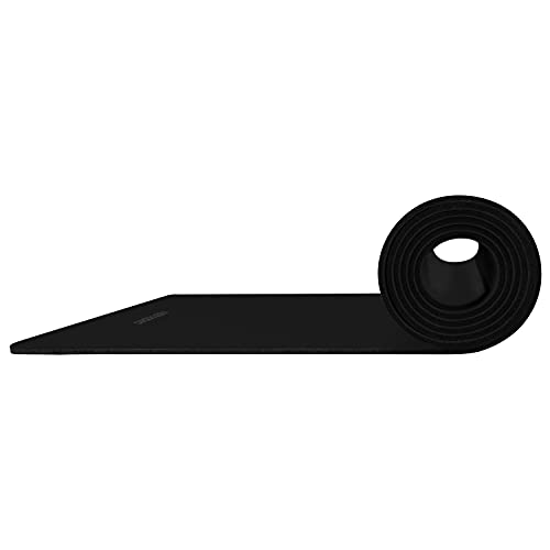Retrospec Laguna 5mm Yoga Mat - Fitness Mat for Women, Men & Children, Slip-Resistant and Moisture Absorbing Exercise Mat for Home, Pilates, Yoga and Floor Workouts - color: Black