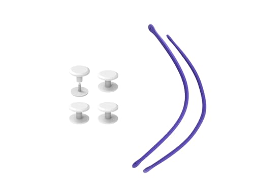 Replacement Straps for S/M Rubber Beach Bag, Replacement Handles with 4 Snaps, EVA Bag Strap Replacement - color: Purple