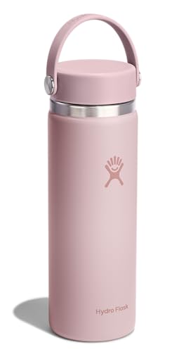 Hydro Flask Water Bottle - Insulated Stainless Steel - Wide Mouth Flex Lid, Non Spill, Leakproof and Refillable in 20 Oz Tonal Trillium - color: TRILLIUM, style: 20 Oz