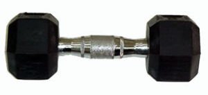 Ader Octagon Deluxe Professional Rubber Dumbbell Contoured Handle, Sold As 1 Piece (2 Lbs-120 Lbs) - size: 2-Pound