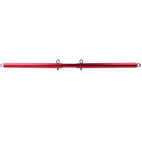 Black Expandable Spreader Bar Set Sports Pilates Training Tools Kit - color: Red
