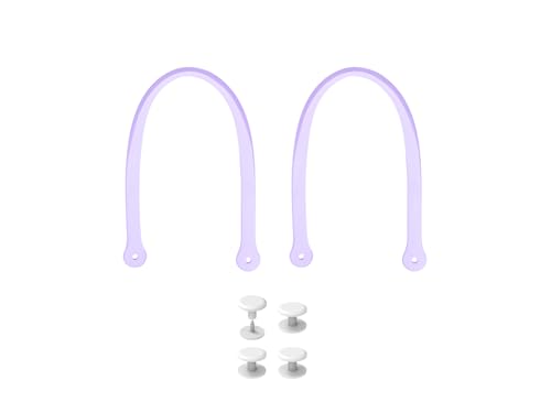 Replacement Straps for S/M Rubber Beach Bag, Replacement Handles with 4 Snaps, EVA Bag Strap Replacement - color: Light Purple
