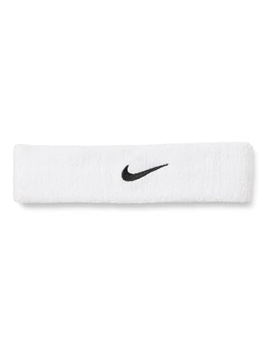 Nike Unisex Adult Swoosh Classic Headband - color: White/black