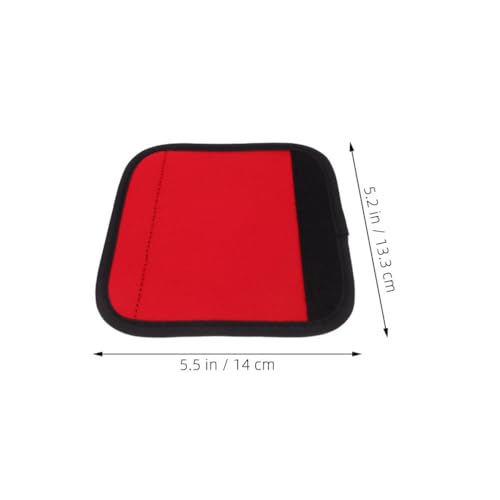 Yardwe 3pcs Detachable Anti-Slip Pull-up Handle Grip Sleeves Protective Pads for Doorway Horizontal Bars Dumbbells Barbells, Black - color: Red