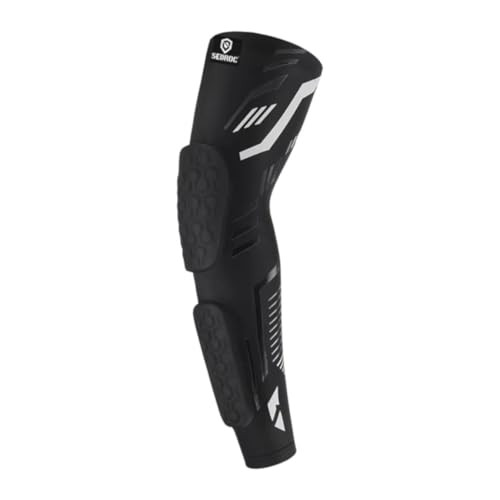 Sedroc Elbow Pads, Padded Arm Guards Forearm Protection Sleeves - color: Black Single, size: XX-Large
