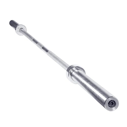 CAP Olympic Barbell, 7ft Strength Training Weight Bar, Multiple Options - color: Chrome, style: Classic