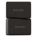 BetterMe Yoga Blocks Set of 2 – High Density Foam Yoga Blocks for Stretching, Pilates & Workouts – Lightweight Non-Slip Exercise Blocks for Flexibility & Balance - color: Black