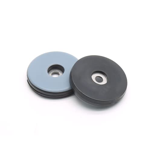 Teflon Furniture Sliders, 1-1/2 Inch Round, Grayish Blue, 24 Pcs | Screw on, Chair Sliders, For Hardwood Floors, For Carpeted Floors, For Tile Floors