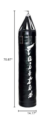 Fairtex HB6 6 Ft. Banana Bag Punching Bag for Muay Thai, Boxing, Kickboxing, MMA - 14.17" W x 70.87" H - color: HB6 Banana Bag, size: Unfilled