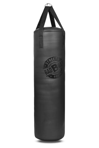 4Ft Punching Bag Set with 12oz Boxing Gloves and Hand Wrap | Premium Synthetic Boxing Punch Bag Flling Capacity 90LBS | Hanging Hook Includes | Available Unfilled