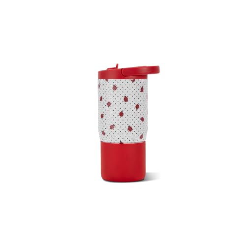 HydroJug Sport 14 oz Insulated Kids Water Bottle with Straw, Ladybug - color: Ladybug, size: 14oz