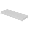 Sundale Outdoor Olefin Bench Cushion， Water-Resistant Patio Couch Cushion, Loveseat Sofa Pad with Straps Light Gray, 48 x 18 x 4 Inches - color: Light Gray, size: 48 X 18 X 4 Inch