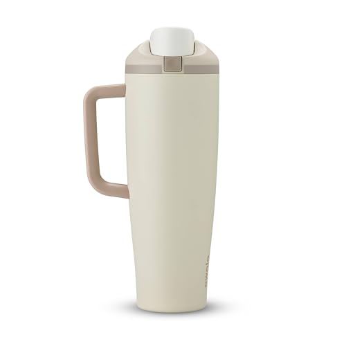 Owala FreeSip Tumbler - Stainless Steel - 40-oz. - Tan (Lightly Toasted) - color: Lightly Toasted, size: 40 Ounces