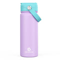 GoKEDA 18oz Kids Water Bottle, Insulated Water Bottles with Stickers, 18/8 Stainless Steel Vacuum Leak Proof Straw Cup for School, Gifts for Girls(Purple) - color: Purple
