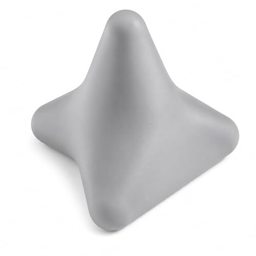 Manual Trigger Point Massager Ball – Deep Tissue Massage Tool for Myofascial Release, Muscle Knots, Plantar Fasciitis, Psoas, Hip Flexor & Iliacus Relief - color: Gray, size: 1-Pack | 2.8-inch