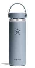 Hydro Flask Water Bottle - Insulated Stainless Steel - Wide Mouth Flex Lid, Non Spill, Leakproof and Refillable in 20 Oz Shale Gray - color: SHALE GRAY, style: 20 Oz