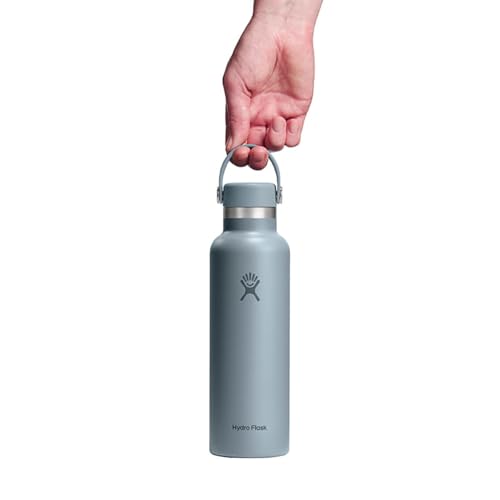 Hydro Flask Water Bottle - Insulated Stainless Steel - Non Spill, Leakproof in 21 Oz Shale Gray - color: SHALE GRAY, style: 21 Oz