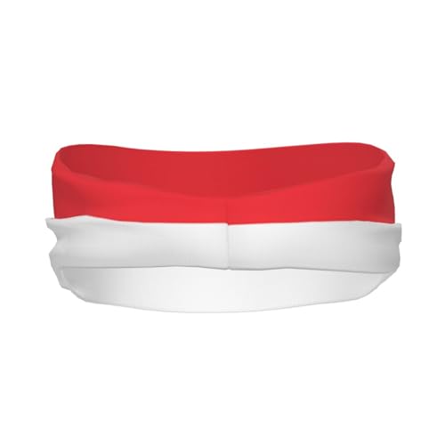 Stylish Sports Sweatband with Indonesian Flag Printed Design Suitable for Basketball Baseball and Soccer