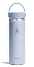 Hydro Flask Water Bottle - Insulated Stainless Steel - Wide Mouth Flex Lid, Non Spill, Leakproof and Refillable in 20 Oz Surf Blue - color: Surf, style: 20 Oz