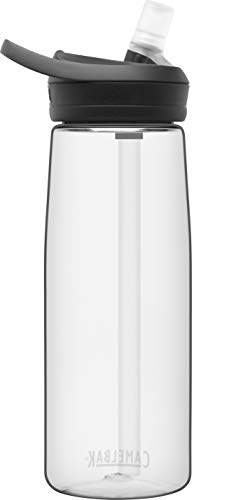 CamelBak Eddy+ Water Bottle with Bite Valve Straw, Leak‑Resistant Easy‑Sip Design for Everyday Hydration, 25oz, Clear - color: Clear, size: 25 Ounces