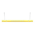 ClearanceGard 4″ x 96″ Clearance Bar Kit- Clearance X’ – XX” Lettering - Innoplast (Yellow White Tape) - color: Yellow White Tape