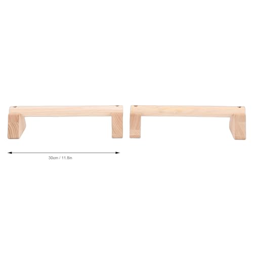 Push Up Stand, 2PCS Beech Wood Pushup Bars Exercise Home Workout Equipment, Wooden Parallettes Handle Stands Grip for Men Strength Training, Planks Calisthenics - size: 30cm