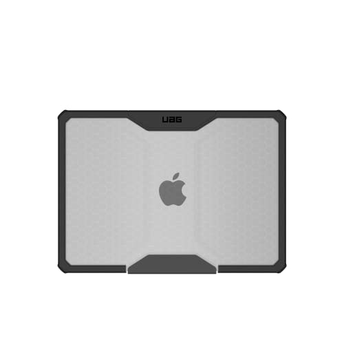 URBAN ARMOR GEAR UAG Designed for MacBook Air 13" Case M5 2026 M4 2025 M3 2024 M2 2022 - Translucent Rugged Lightweight Slim Tactile Grip Laptop Protective Cover, Plyo Ice/Black - color: Plyo - Ice/Black